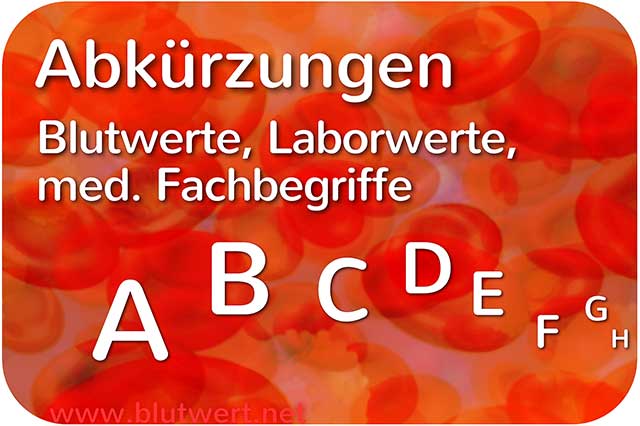 Abkürzungen: Blutwerte, Laborwerte